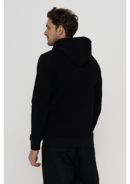 Erkek Kapüşonlu Logo Baskılı Sweatshirt - Island fırsatları