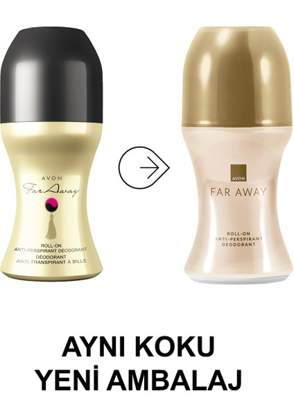 Far Away Kadın Parfüm Ikili Set + Roll-on Paketi indirimleri