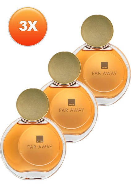 3 Adet Far Away Edp 50 ml Kadın Parfüm