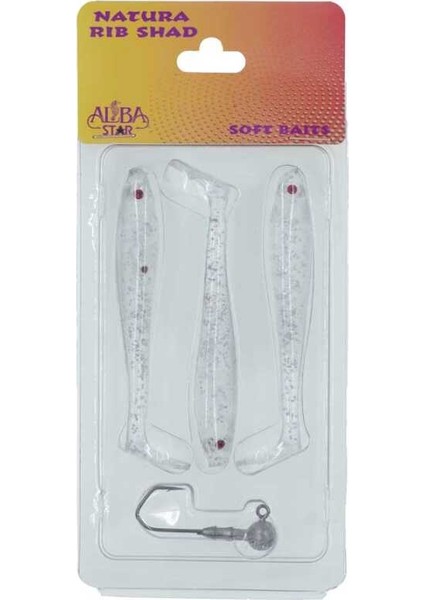 Albastar Natura Rib Shad Sahte Balığı 08-90MM