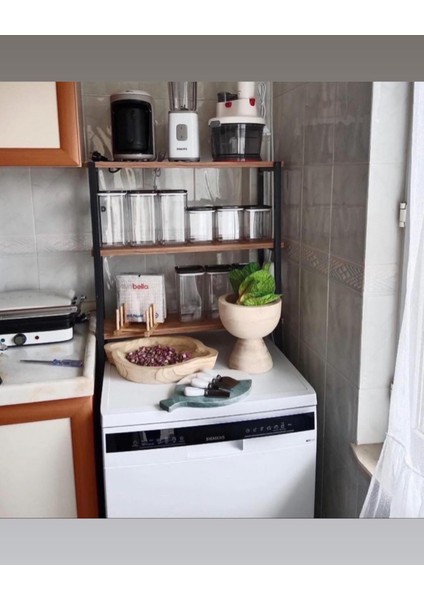 Çamaşır Makinesi ve Klozet Üstü Düzenleyici Raf Banyo Dolabı Rafı Makine Üstü 3 Raflı Banyo Düzenleyici fiyatları