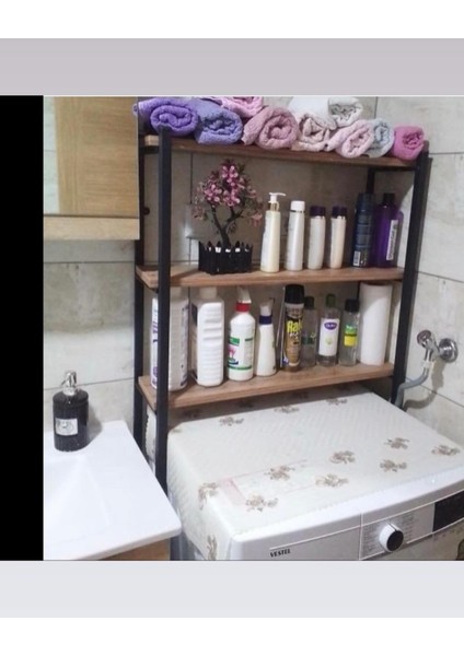Çamaşır Makinesi ve Klozet Üstü Düzenleyici Raf Banyo Dolabı Rafı Makine Üstü 3 Raflı Banyo Düzenleyici modelleri