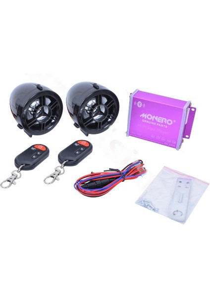 Motosiklet Müzik Sistemi Bluetooth Mp3 Çalar Alarm Radyo Türkçe