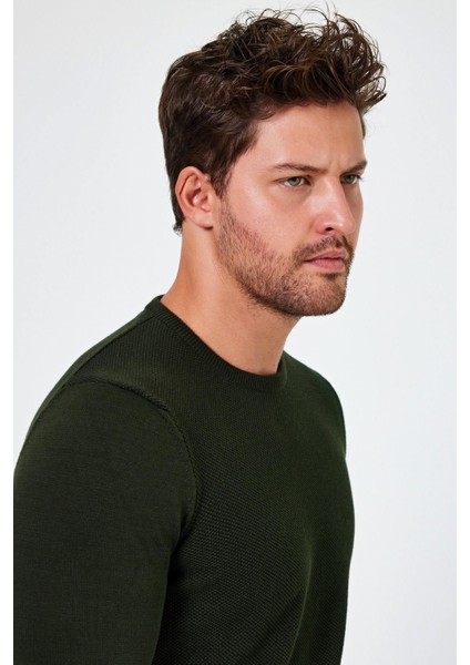 Bisiklet Yaka Regular Fit Kazak (E24-EZE-03) modelleri