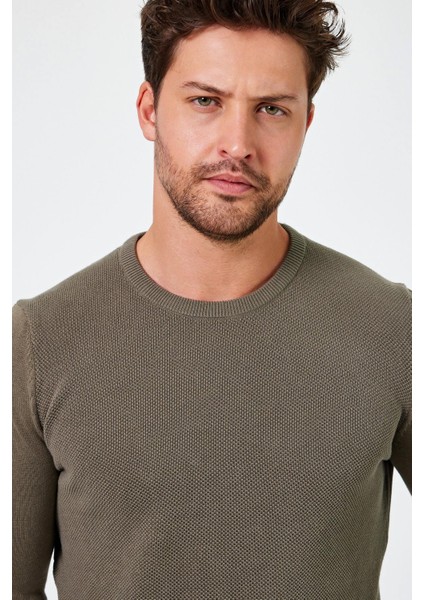 Bisiklet Yaka Regular Fit Kazak (E24-EZE-03) fırsatları