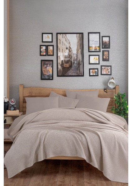 Ecocel Pike Örtü Battal Megaking 260X230CM Karde Vizon Gri
