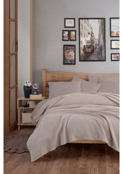 Ecocel Pike Örtü Battal Megaking 260X230CM Karde Vizon Gri