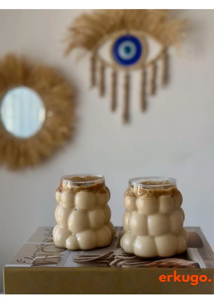 2 Adet Borosilikat Sunum Bardağı, Kahve Bardağı, Isı Dayanıklı Bardak