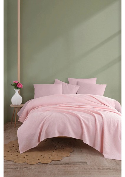 Ecocel Pike Örtü Battal Megaking 260X230CM Karde PudraPembe