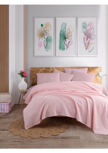 Ecocel Pike Örtü Battal Megaking 260X230CM Karde PudraPembe
