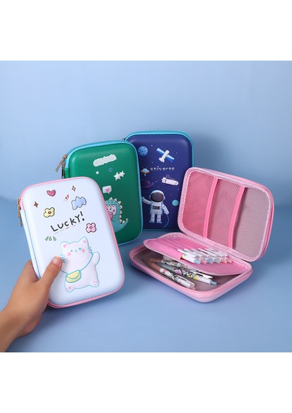 Eva 3D Kalem Kutusu Pembe Unicorn Dondurmalı Kek Dinozor Kalem Kutusu Okul Malzemeleri Sevimli Kırtasiye Çantası Hediye Çanta Tutucu Depolama Ins (Yurt Dışından) fiyatları