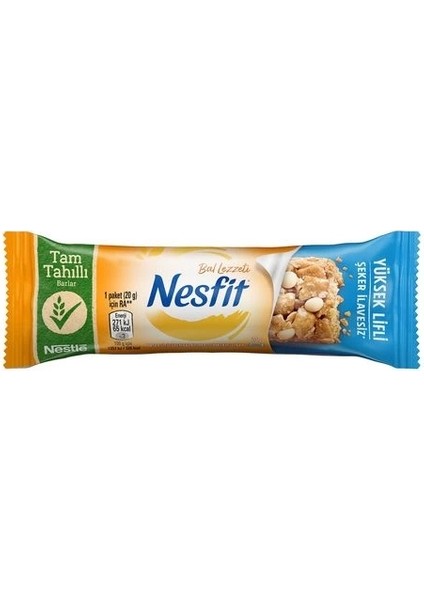 Nesfit Ballı Bar Şeker Ilavesiz 20GR