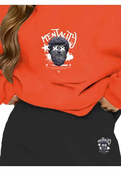 Eşofman Takımı Mesmerize Baskılı Büyük Beden Alt Üst Takım