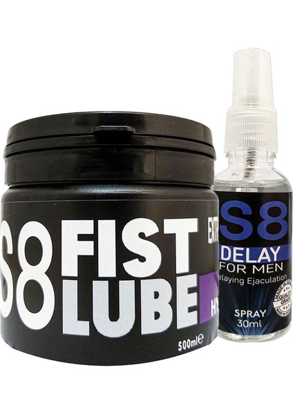500ML Büyük Boy Fist Lube Iubrikant Krem + Stimul8 30 ml Deııay Sprey