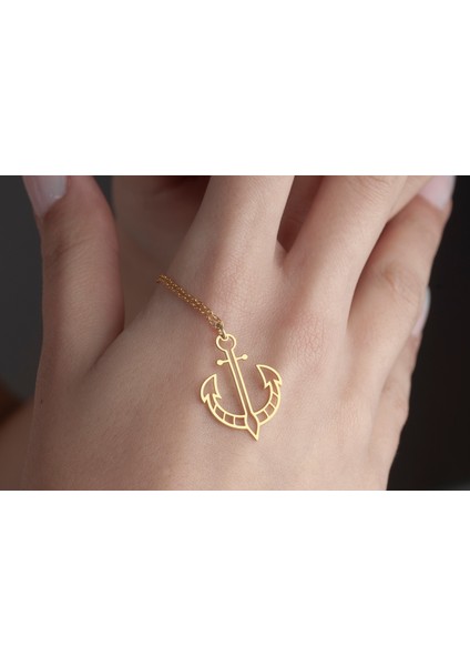 Gemici Çapası Kolye, Deniz Tutkunlarına ,925 Ayar Gümüş Kolye,gümüş,rose Gold,altın Kaplama Kolye fiyatları