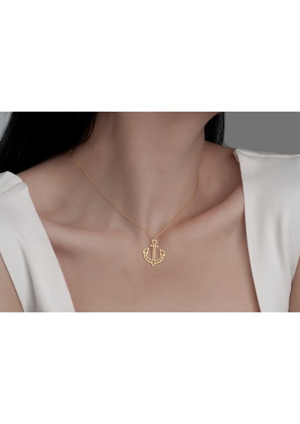 Gemici Çapası Kolye, Deniz Tutkunlarına ,925 Ayar Gümüş Kolye,gümüş,rose Gold,altın Kaplama Kolye modelleri