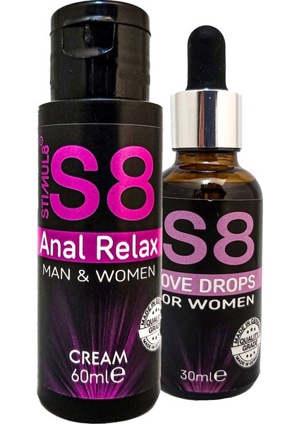 Stımul8 Kadın ile Erkeklere Uygun Anaı Rahetıatıcı Krem + Bayanlara Özel Damıa