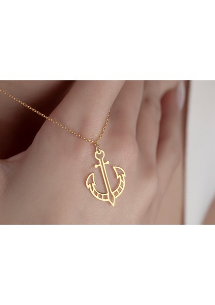 Gemici Çapası Kolye, Deniz Tutkunlarına ,925 Ayar Gümüş Kolye,gümüş,rose Gold,altın Kaplama Kolye indirimleri