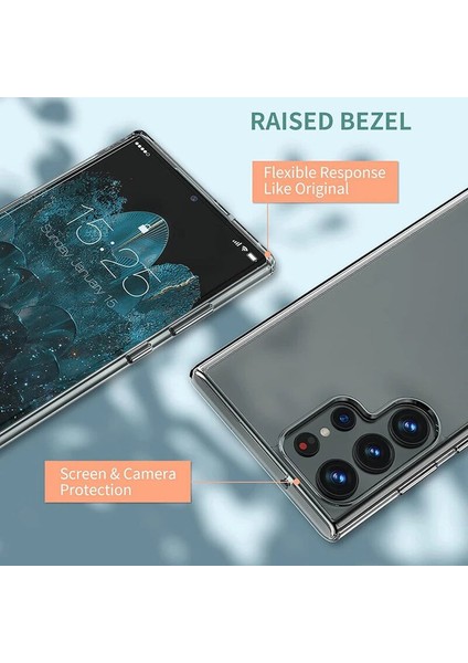 Samsung Galaxy S22 Plus Ile Uyumlu Kılıf Crystal Clear Ince Hissiyat, Slot ve Tuşlara Rahat Erişim, Sert Plastik Şeffaf indirimleri