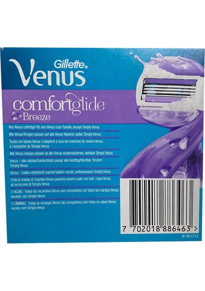 Venüs Comfortglide Breeze Tıraş Bıçağı 8’li  Yedek