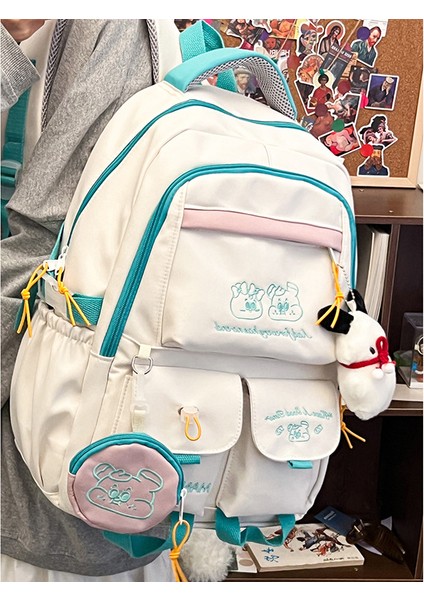 Kızlar Için Okul Çantaları, Sevimli Ilkokul Öğrencileri, Kontrast Renkli Sırt Çantaları, Kolej Tarzı Ortaokul Sırt Çantaları (Yurt Dışından)