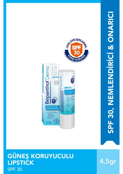 Güneş Koruyucu Spf 30 4.5 gr Dudak Bakım Kremi