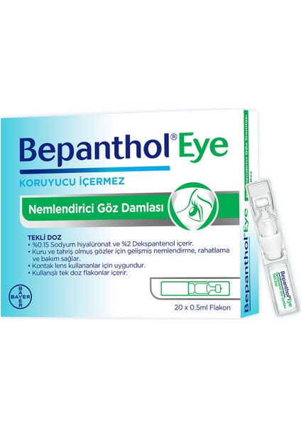 BepantholEye Nemlendirici Tekli Doz 20x0.5ml