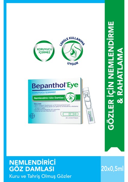 BepantholEye Nemlendirici Tekli Doz 20x0.5ml