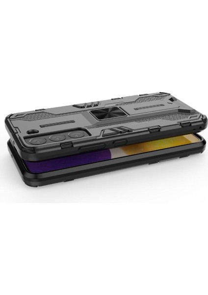 Halka Araba Dağı Kickstand Kılıf Samsung Galaxy S22 5g Askeri Sınıf (Yurt Dışından) modelleri