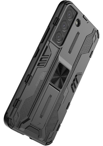 Halka Araba Dağı Kickstand Kılıf Samsung Galaxy S22 5g Askeri Sınıf (Yurt Dışından) fırsatları