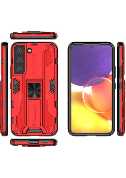 Halka Araba Dağı Kickstand Kılıf Samsung Galaxy S22 5g Askeri Sınıf (Yurt Dışından)