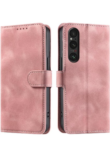 Sony Xperia 1 Vı Bilek Kayışı Cüzdan Kart Yuvaları Için Flip Case Kickstand Pu (Yurt Dışından)