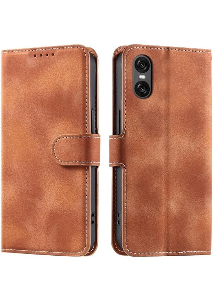 Sony Xperia 10 Vı Için Flip Case Manyetik Pu Deri Bilek Kayışı Kickstand (Yurt Dışından) indirimleri