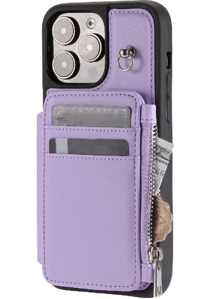 Cüzdan Kılıf IPhone 14 Pro Pu Deri 3 Büyük Kart Flip Folio Kılıf Rfıd (Yurt Dışından) indirimleri