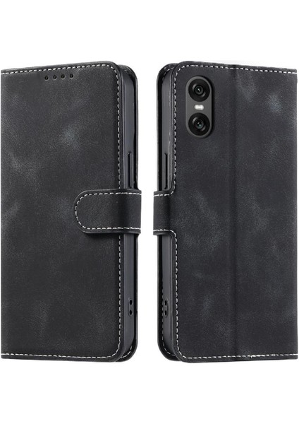 Sony Xperia 10 Vı Için Flip Case Manyetik Pu Deri Bilek Kayışı Kickstand (Yurt Dışından) indirimleri