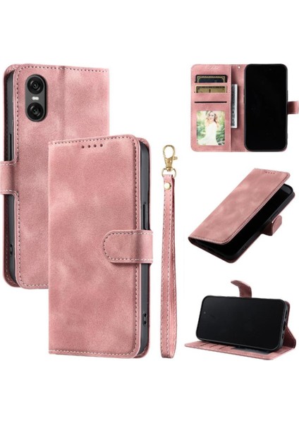 Sony Xperia 10 Vı Için Flip Case Manyetik Pu Deri Bilek Kayışı Kickstand (Yurt Dışından) indirimleri
