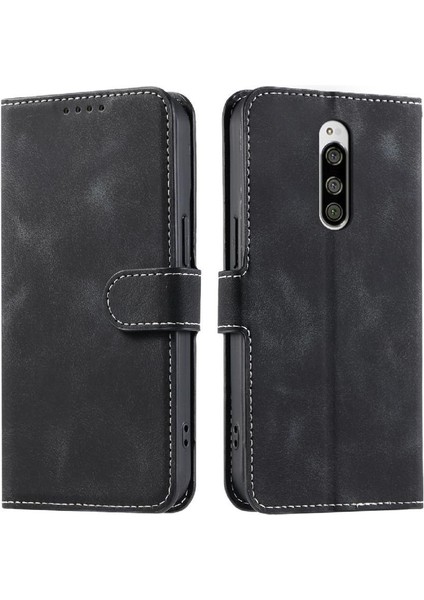 Sony Xperia 1 Için Flip Case Bilek Kayışı Kickstand Cüzdan Kart Yuvaları Pu (Yurt Dışından)