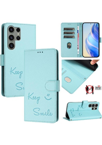 Samsung Galaxy S23 Ultra 5g Kart Tutucu Cüzdan Rfıd Engelleme Pu (Yurt Dışından)
