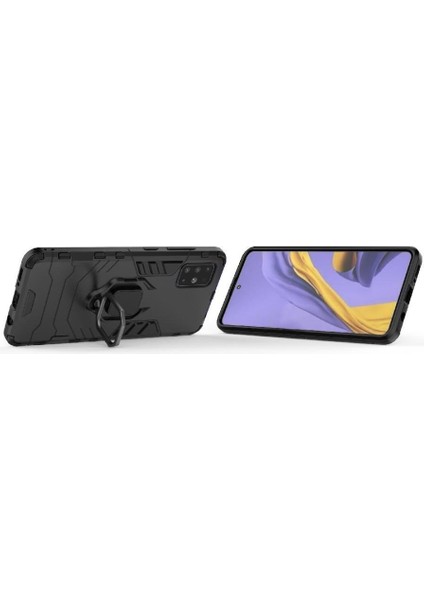 Halka Araba Dağı Kickstand Kılıf Samsung Galaxy A51 5g Askeri Sınıf (Yurt Dışından) indirimleri