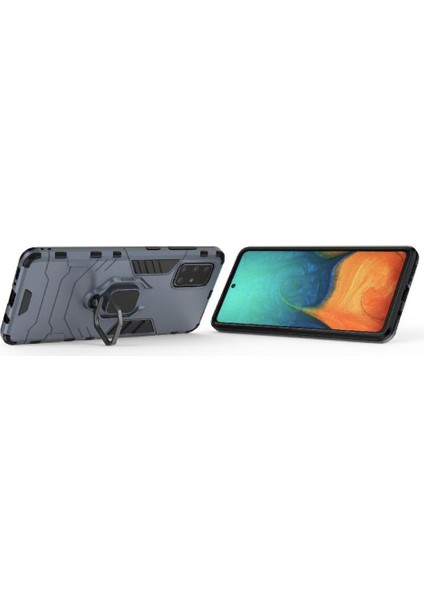 Halka Araba Dağı Kickstand Kılıf Samsung Galaxy A71 5g Darbeye Metal (Yurt Dışından) fiyatları