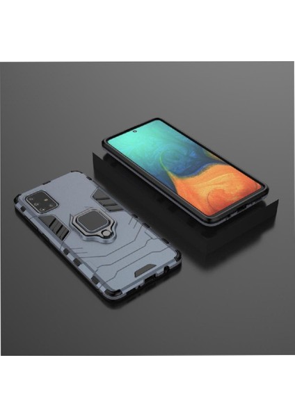 Halka Araba Dağı Kickstand Kılıf Samsung Galaxy A71 5g Darbeye Metal (Yurt Dışından) modelleri