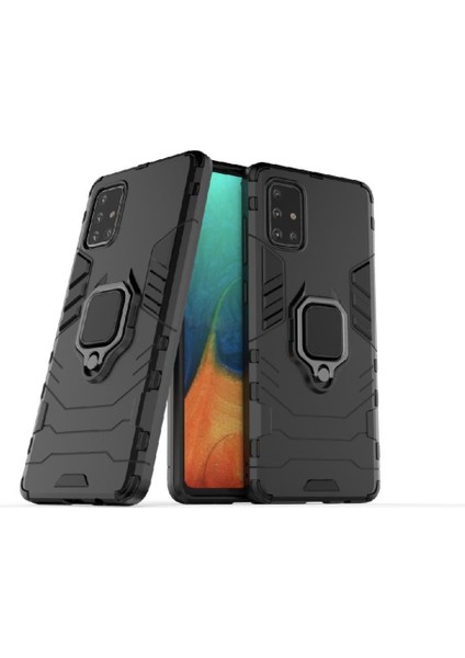 Halka Araba Dağı Kickstand Kılıf Samsung Galaxy A71 5g Darbeye Metal (Yurt Dışından) fiyatları
