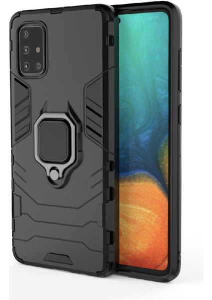Halka Araba Dağı Kickstand Kılıf Samsung Galaxy A71 5g Darbeye Metal (Yurt Dışından) indirimleri