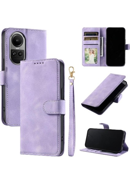 Oppo Oppo 10 Pro 5g Için Flip Case Kickstand Cüzdan Kart Yuvaları Manyetik Pu (Yurt Dışından)