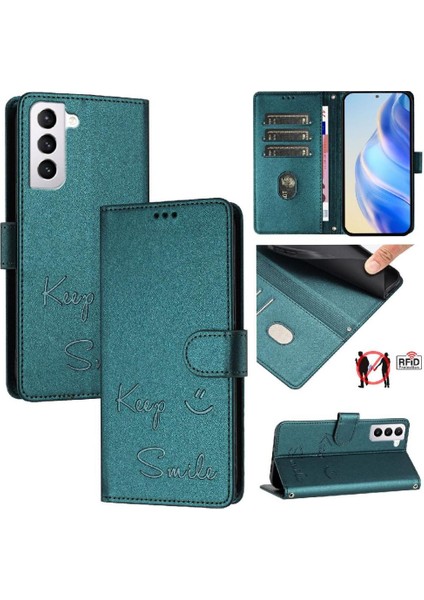 Samsung Galaxy S21 5g Rfıd Engelleme Kapak Kapak Pu Deri Kart (Yurt Dışından)