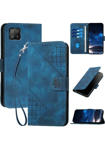Ayrılabilir El Kayışı Kabartmalı Kelebek ile Oppo A73 4g Için Flip Case (Yurt Dışından)