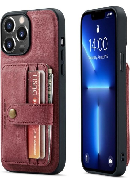 IPhone 13 Pro Cüzdan Manyetik Rfıd Engelleme Kablosuz Şarj Için Kılıf (Yurt Dışından) modelleri