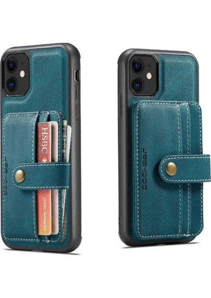 IPhone 11 Pro Manyetik Cüzdan Rfıd Engelleme Kablosuz Şarj Için Kılıf (Yurt Dışından)