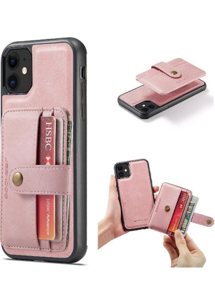 IPhone 11 Için Kılıf Kablosuz Şarj Cüzdan Rfıd Engelleme Manyetik (Yurt Dışından) modelleri