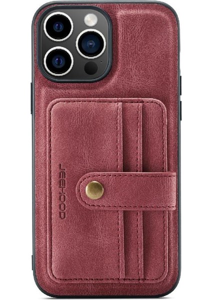 IPhone 15 Için Kılıf Pro Max Cüzdan Rfıd Engelleme Manyetik Kablosuz (Yurt Dışından)